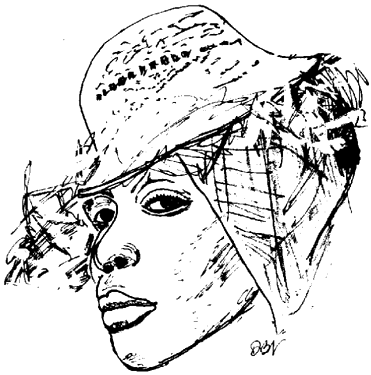 Portrait of Erykah Badu by Daddy B. Nice